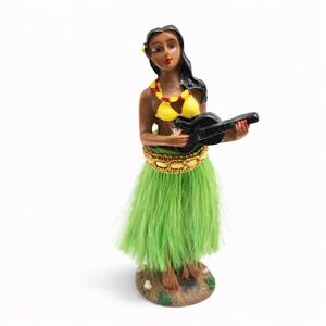 Vintage Hula Girl Figurine with Ukulele